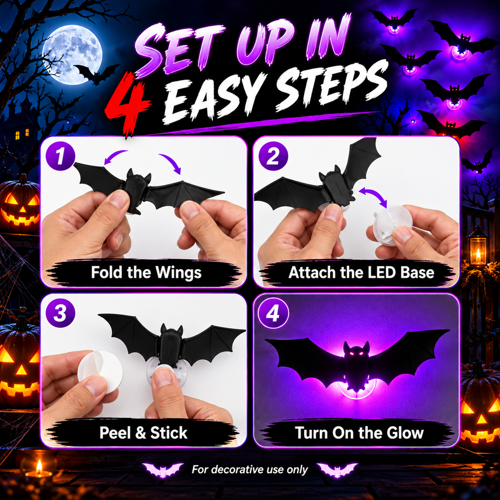 BatGlow™ | Spooky LED Halloween Neon Wall Light